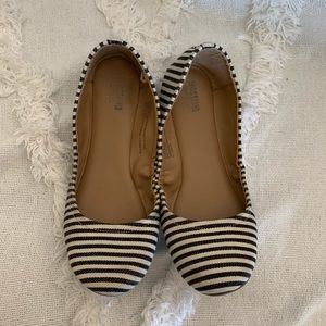 Mossimo Navy & Cream Stripe Flats